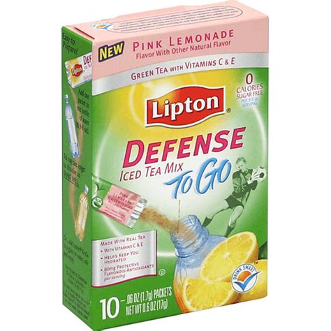 Lipton To Go Iced Tea Mix Defense Pink Lemonade Beverages Riesbeck