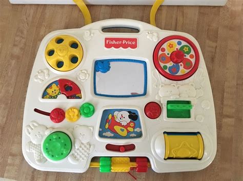 18pcs mini chair balance block baby stacking toys children stack chair family puzzle board games balance theme: Vintage 1993 Fisher Price 1175 Busy Box CRIB ACTIVITY ...