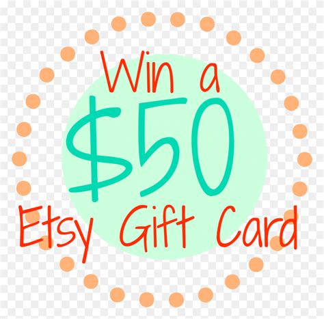 Giveaway A 50 Etsy T Card Circle Text Alphabet Number Hd Png