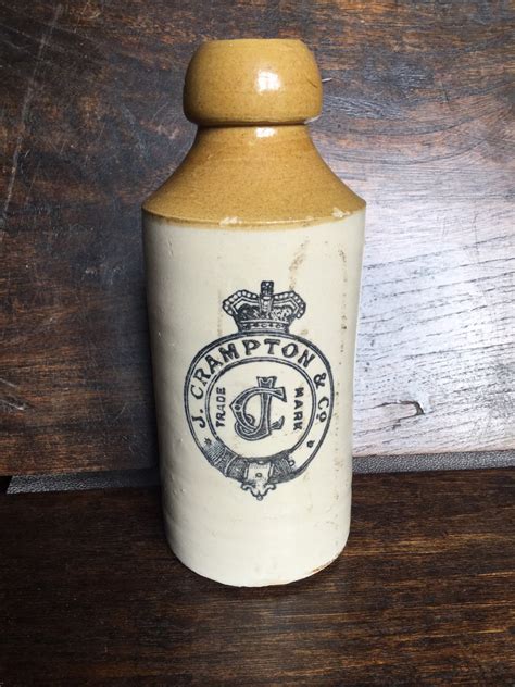 An Antique Stoneware Ginger Beer Bottle J Crampton Etsy