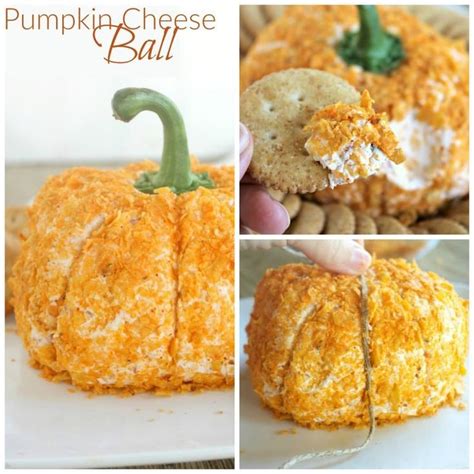 Pumpkin Shaped Cheeseball Recipe Recipe Pumpkin Cheese Ball Recipe