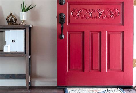 I recommend painting with the door open. How to Paint a Front Door - Without Removing It! (The Lazy ...