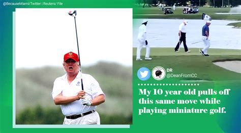 ‘once A Cheater Always A Cheater Video Of Donald Trump Playing Golf Draws Ire Online