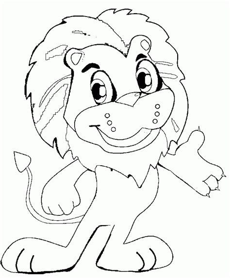 Free Cute Lion Coloring Page Download Free Cute Lion Coloring Page Png