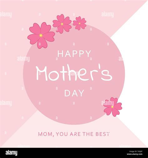 Happy Mothers Day Flowers Stock Vector Images Alamy