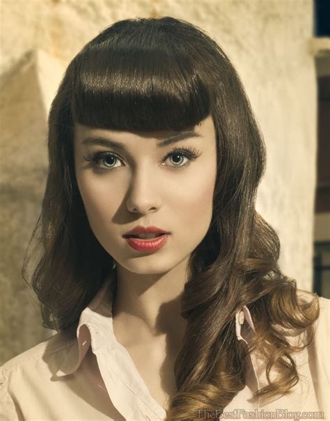 Top 12 Retro Hairstyles With Bangs Back With A Bang Hairstyles For Women