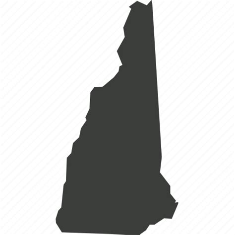 America Location Map New Hampshire State Usa Icon