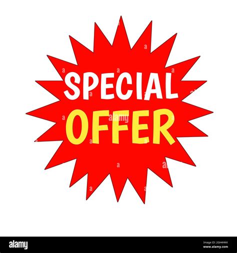 Special Offer Web Icon 3d An Isolated Label Sticker Graphic In Red