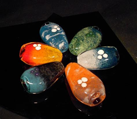 Bulk Discount 6 Custom Color Smoke Stone Glass Piece