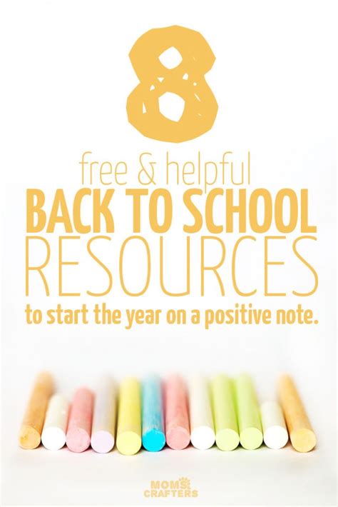 8 Free Back To School Resources Moms And Crafters
