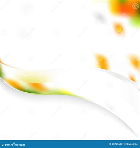 Abstract Orange White And Green Wave Powerpoint Background Illustrator Beautiful Elegant