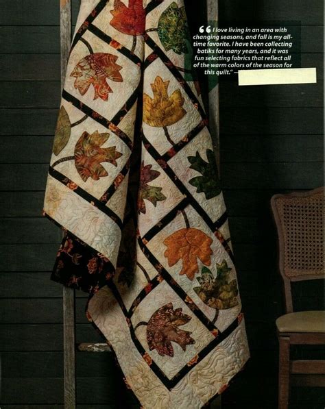 A Time To Fall Quilt Pattern Piecedapplique Kd Fall Quilt Patterns