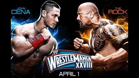 WrestleMania John Cena VS The Rock YouTube