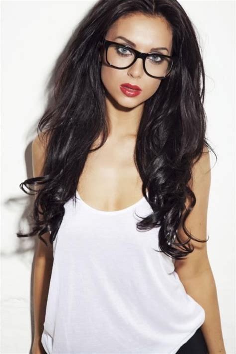 hot glasses 12 thechive beauty girls with glasses long hair styles