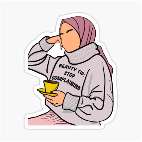 Hijabi Women Sticker For Sale By Merakiefa Redbubble