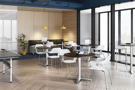 Break Room Tables The Art Of Lounging Front Desk Office Furniture