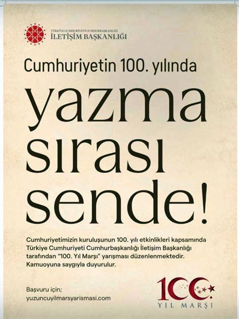 CUMHURİYETİN 100 YILINDA YAZMA SIRASI SENDE Gazete Güney