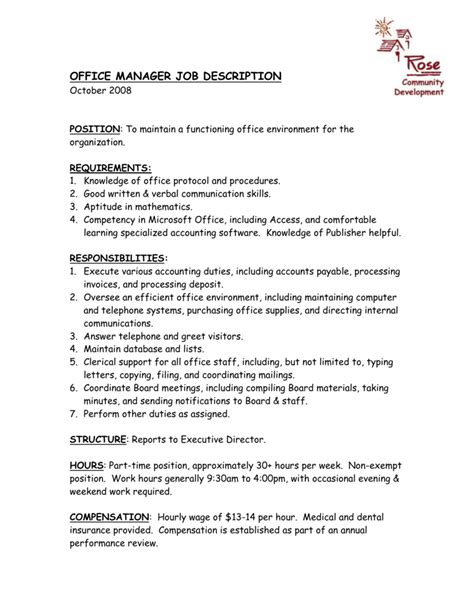 Office Administrator Job Description 2023 Template