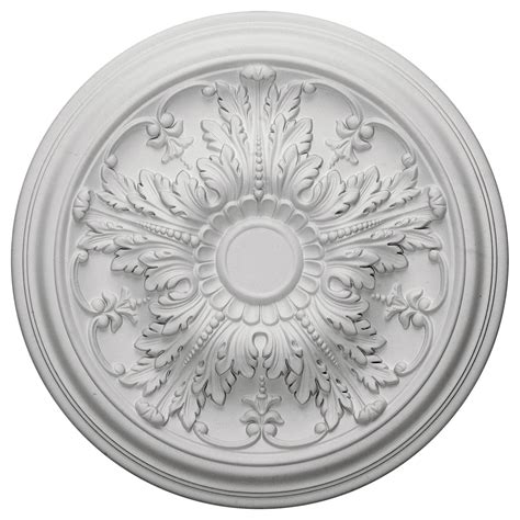 Join the trend, find the perfect medallion from the largest selection of styles and sizes anywhere. Ekena Millwork Ceiling Medallion - Primed Polyurethane ...