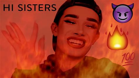 James Charles Hi Sisters For 30 Seconds Straight Scary Dark Version