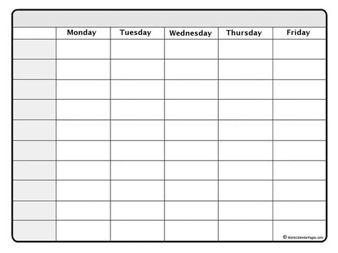 Welcome to our website which is designed for people who would like to live the life as planned there are 4 ready to use blank calendar templates. Blank Weekly Schedule Template Printable - Calendar ...