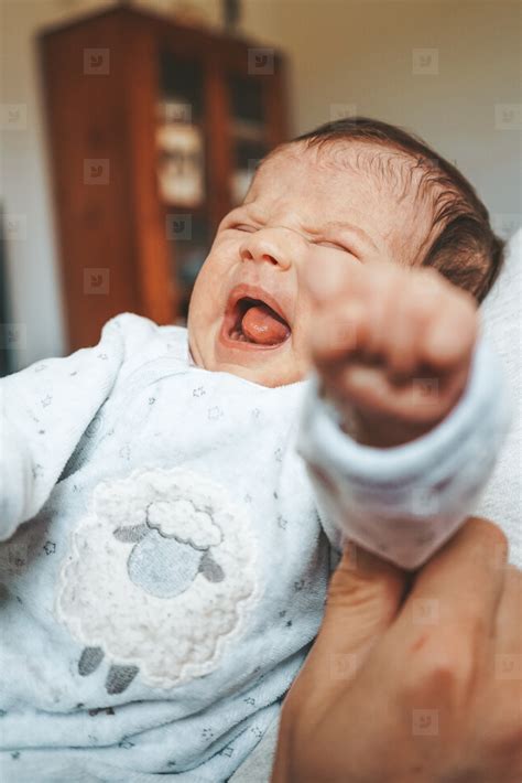 Newborn Baby Really Angry At Home Stock Photo 231746 Youworkforthem