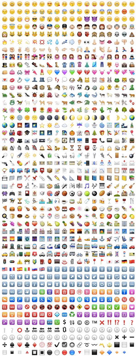 Iphone Ipad Mac Whatsapp Emoji — Apple Emoji List Emoji List