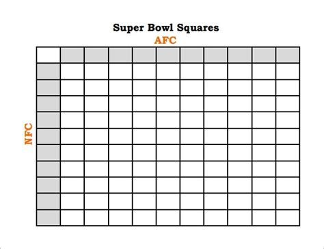 Most people play during the super bowl, but football squares can played for any other single game, or in your football squares grid is now complete, and you just need to wait til the game is played to. Football Squares Template Excel | Template Business