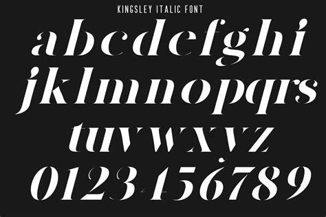 Kingsley - Modern Stencil Font - 177 Studio