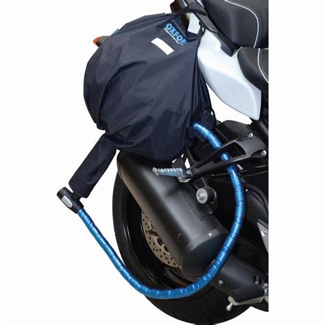Suitable for chains and cable locks. Oxford Lid Locker Lockable Motorcycle Helmet Bag - Sale ...