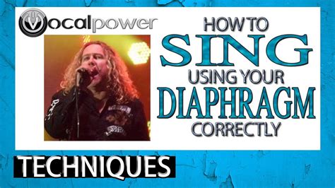 How can you sing from your diaphragm. How To Sing Using Your Diaphragm Correctly - Breathing ...