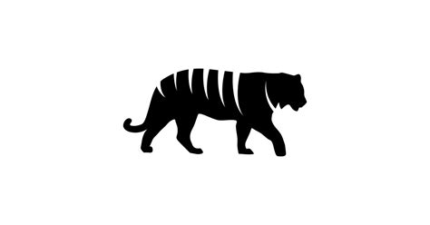 Tiger Silhouette Tiger Tapestry Teepublic