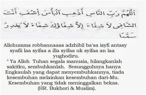KUMPULAN DOA & ZIKIR MOHON KESEMBUHAN