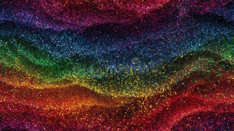 Multicolor Rainbow Glitter Background Vector Stock Vector