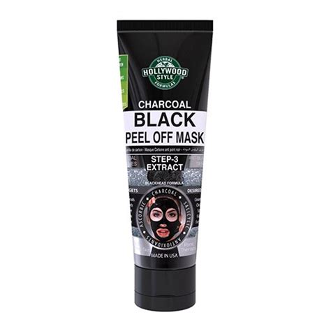 Hollywood Style Charcoal Black Peel Off Face Mask Tube 32 Oz