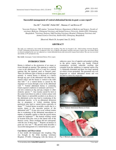 Pdf Successful Management Of Ventral Abdominal Hernia In