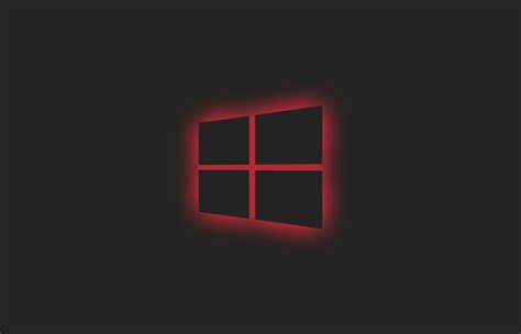1400x900 Windows 10 Logo Red Neon 1400x900 Resolution Wallpaper Hd Hi