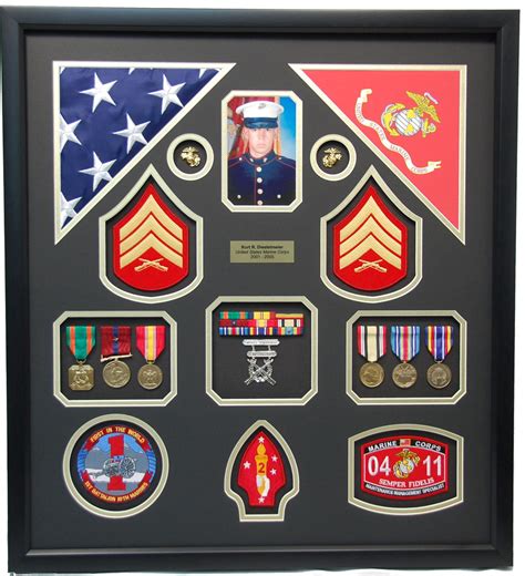 Marine Corps Shadow Box Display Frame Military Memories And More