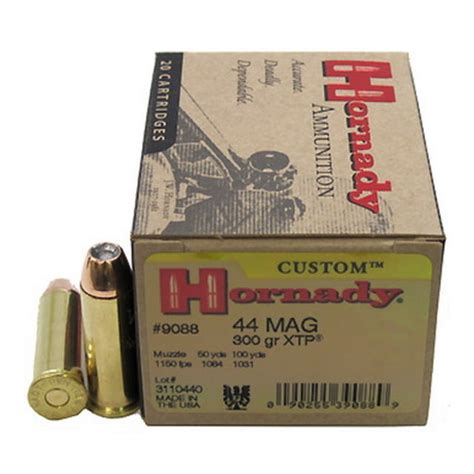 Hornady Custom Handgun 44 Magnum 300 Grain Xtp Centerfire Pistol