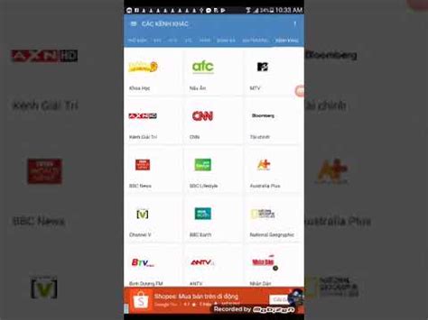 Nếu xem bị lỗi hoặc giật, hãy bấm vào server khác để xem. Xem TiVi Online Nhiều Kênh Trên Android - YouTube