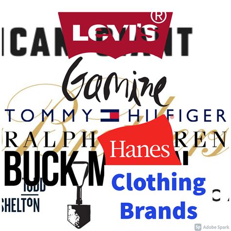 Top 10 Clothing Brands Logos With Names - Free Word Template