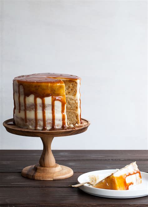 Cinnamon Caramel Apple Cake With Goat Cheese Frosting