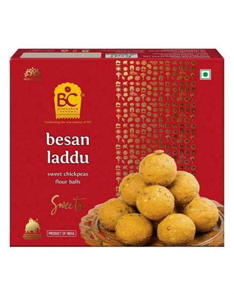 Bhikharam Chandmal Besan Laddu Indain Sweets Ladoo 375 Gm Pack