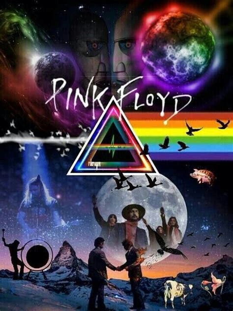 Pink Floyd Collage Poster
