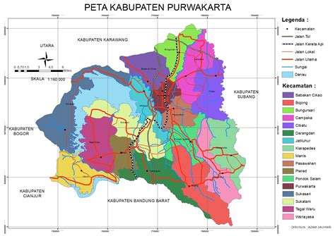 Peta Kabupaten Purwakarta