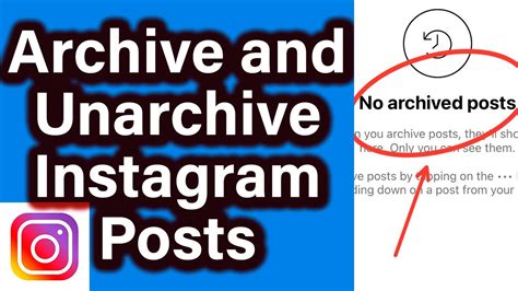 How To Archive And Unarchive Instagram Posts Quick Easy New Youtube