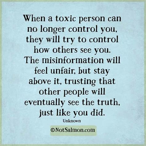 When A Toxic Person Can No Longer Control You They Will Try To Control How Others See You The