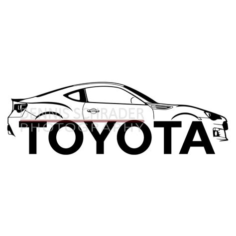 Car Svg Eps Png  Toyota Svg Toyota Gt86 Illustration Car Etsy