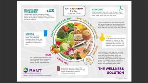Bant Wellness Plate Eating A Rainbow Every Day Plus Protein And