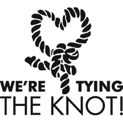 Custom Clipart: Tying Knot - Heart | Personalized Drinkware | www.personalizeddrinkware.com